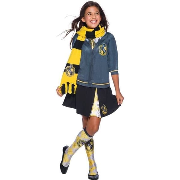 Hufflepuff Scarf - RUBIER - Harry Potter - Gul - Barn - Blandat
