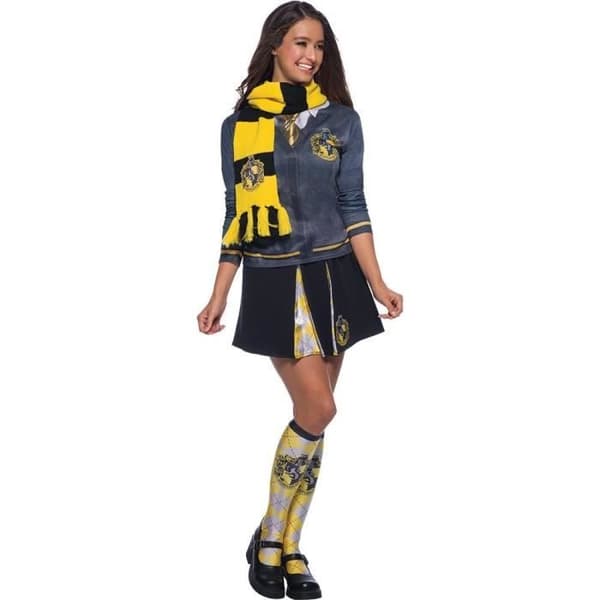 Hufflepuff Scarf - RUBIER - Harry Potter - Gul - Barn - Blandat