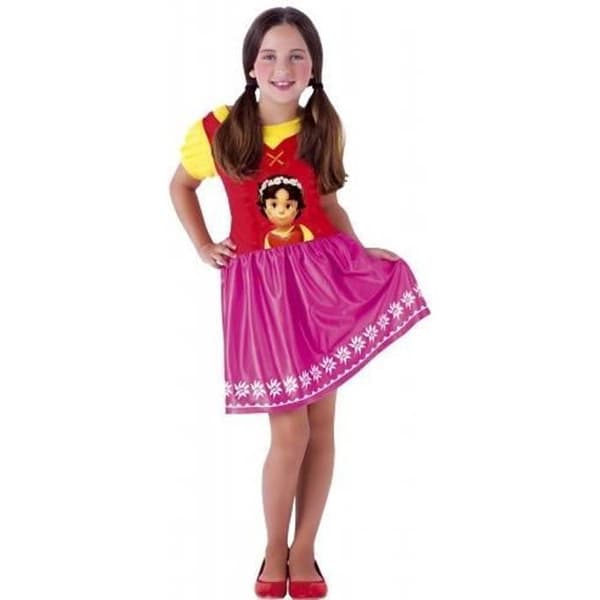 Barndräkt - Heidi - Barnens Heidi modell - Färg Vit - Polyester - Från 3 år