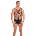 Miniatyrbillede 1 af 2: Tank Top Rainbow Party Sort S/M