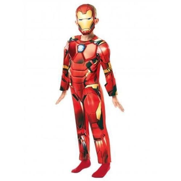 Iron Man barndräkt - Marvel - Deluxe - Rött och guld