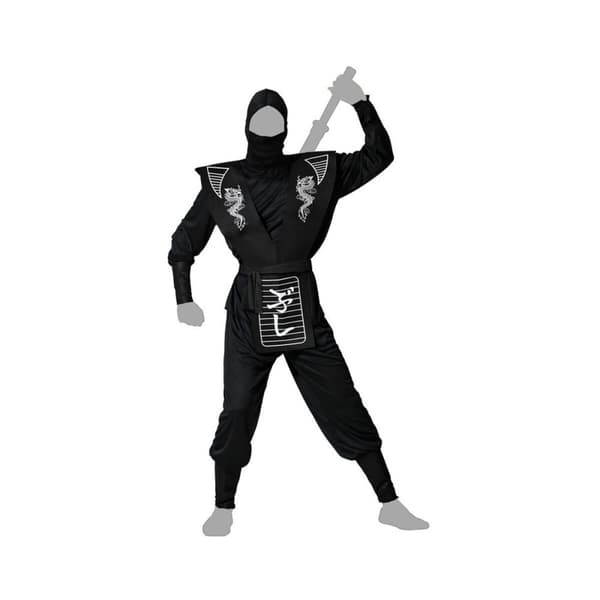 Kostym Ninja Vit - XS/S