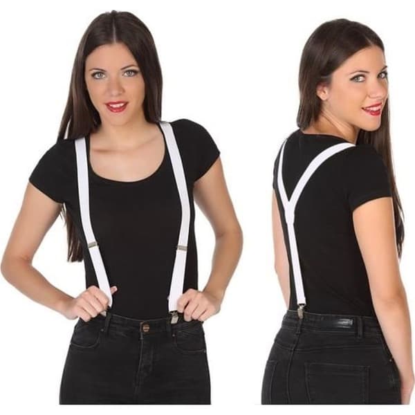 ATOSA White Suspenders - Blandad vuxen - Från 18 år