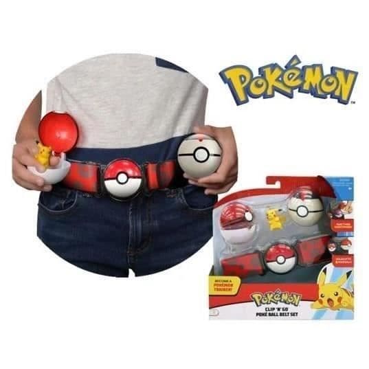 Pokémon Pokéball Bälte - BANDAI - Justerbar - Röd - För barn - Med ljud
