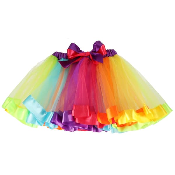 Kostym karneval outfit unicorn fancy dress kjol pannband med horn vingar