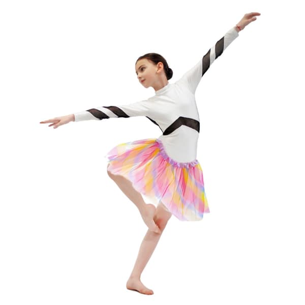 Tulle tutu kjol kostym karneval kostym regnbåge fancy dress