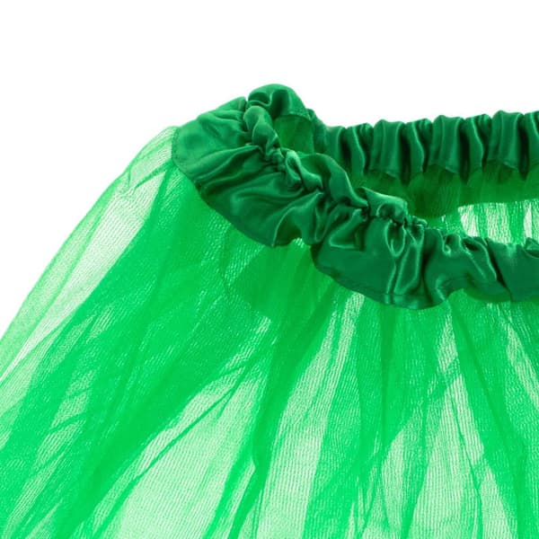 Tulle tutu kjol kostym karneval kostym grön förklädnad