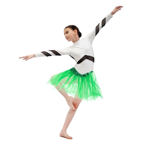 Tulle tutu kjol kostym karneval kostym grön förklädnad