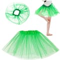 Miniatyrbild 1 av 5: Tulle tutu kjol kostym karneval kostym grön förklädnad