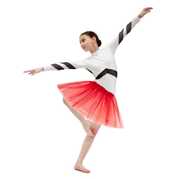 Tulle tutu kjol kostym karneval kostym röd förklädnad