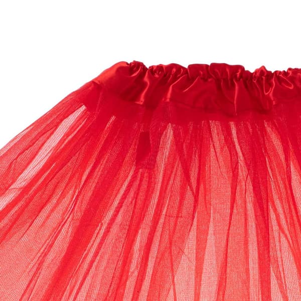 Tulle tutu kjol kostym karneval kostym röd förklädnad