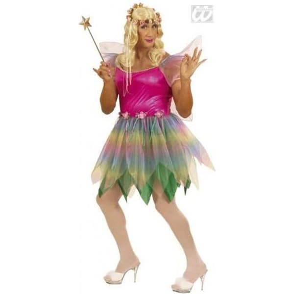 Transvestit fekostym - GENERISK - Stor storlek - Rosa - Flerfärgad - Tyll