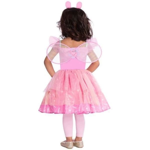 Peppa Pig Fairy Dress Kostym för barn - AMSCAN Brand - Rosa - Inredning - Avgift Peppa Pig Model