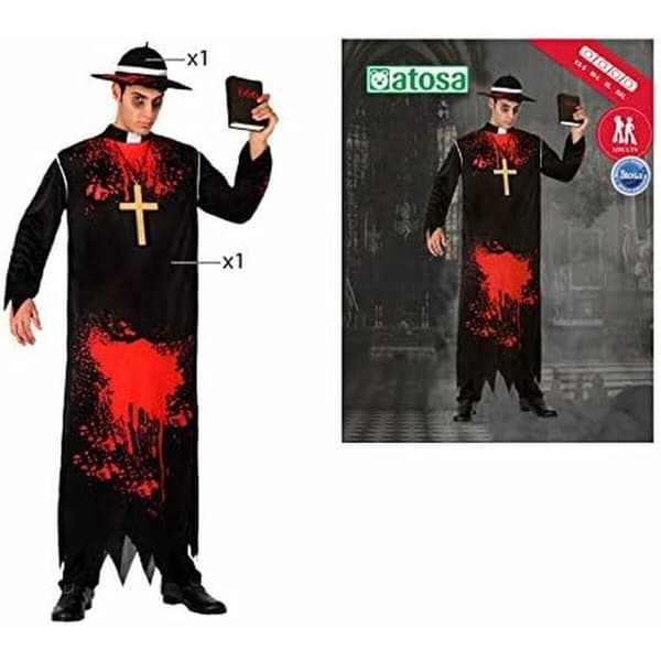 Maskeraddräkt vuxna Th3 Party Svart Multicolour Mördare (3 Delar)