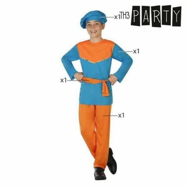 Maskeraddräkt för barn Pappersark / Höstack Blå 4 pcs - 10-12 år