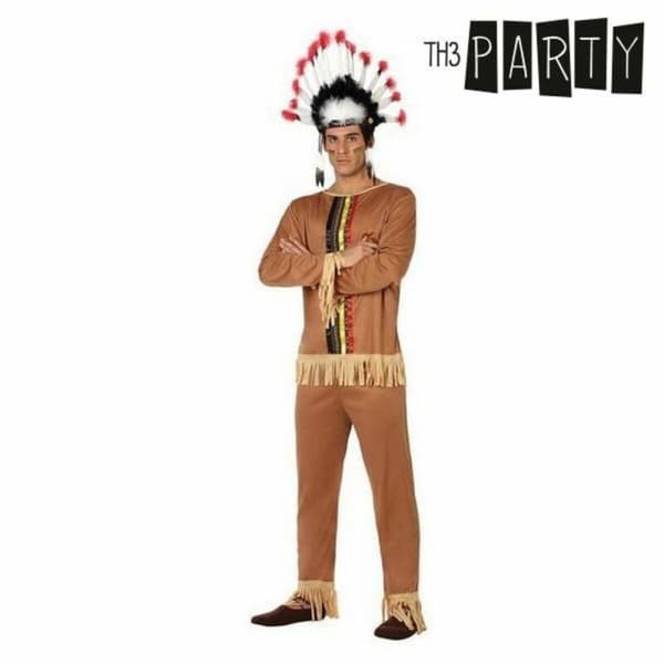 Maskeraddräkt vuxna Th3 Party Brun American Indian (2 Delar) - M/L