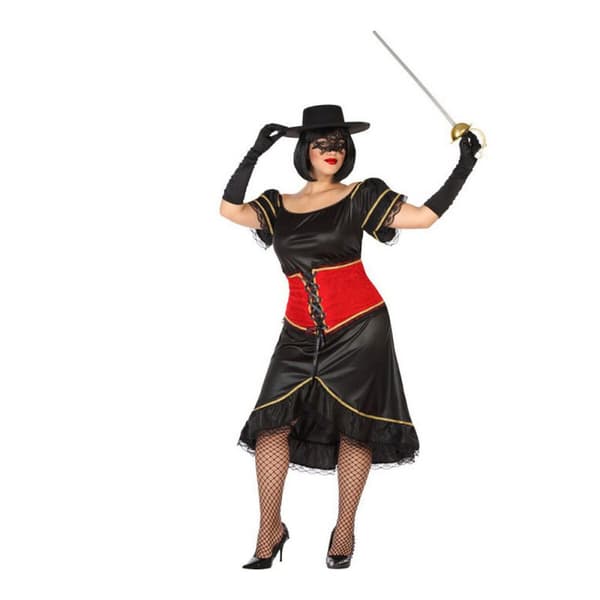 Maskeraddräkt vuxna Svart Superhjälte (1 antal) - XL