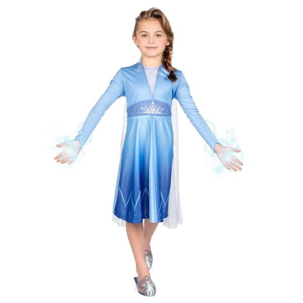 Kostym Elsa Frost 2 grundläggande flicka