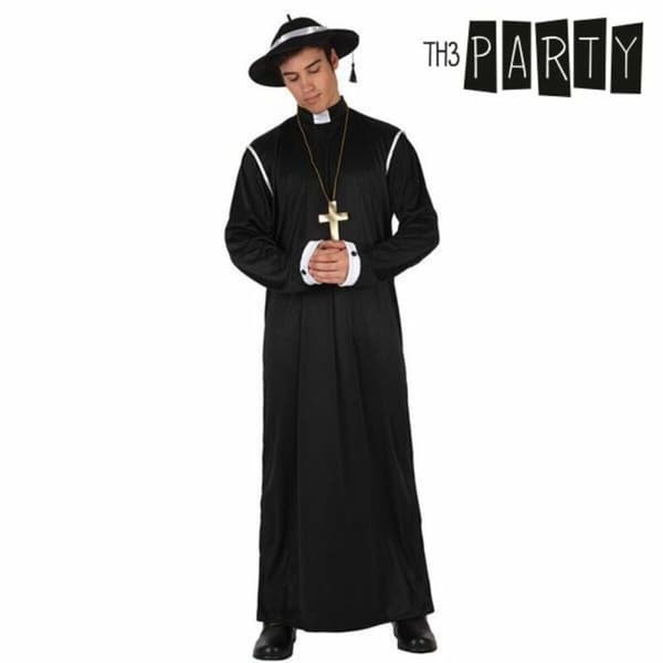 Kostume til voksne Th3 Party Sort (3 Dele) - M/L