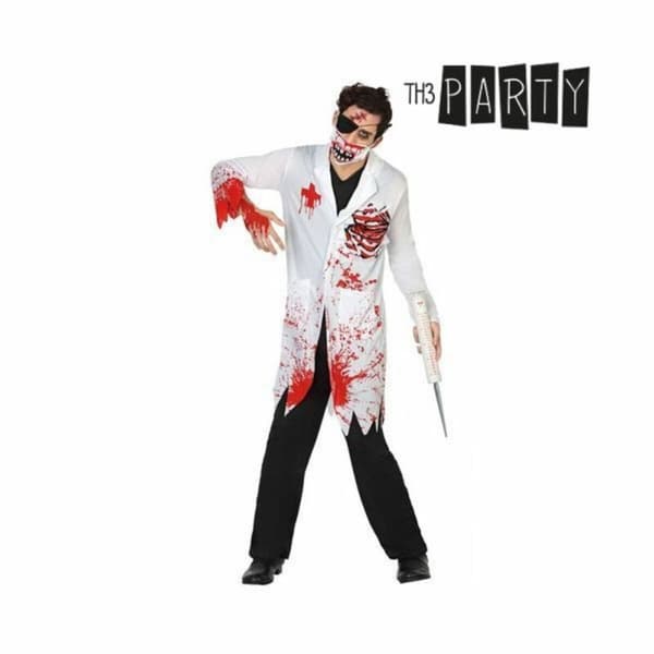 Kostume til voksne Th3 Party Hvid Morder mand (3 Dele) - XL