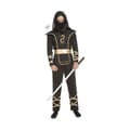 Miniatyrbillede 1 af 3: Kostume til voksne My Other Me Sort Ninja - XS
