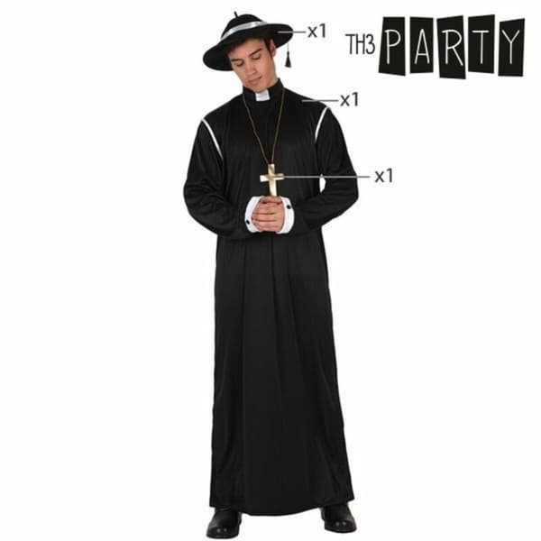 Aikuisten asut Th3 Party Musta (3 Kappaletta) - M/L