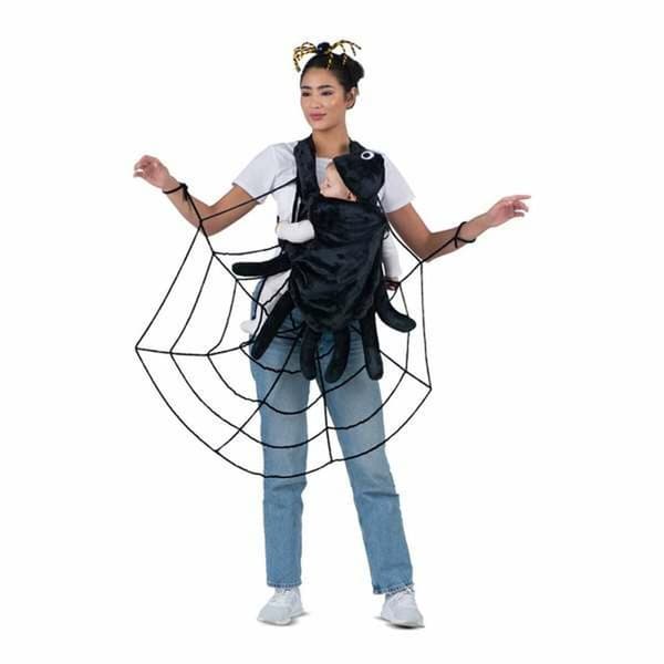 Kostume til voksne My Other Me Sort Nyfødt Spindelvæv Edderkop