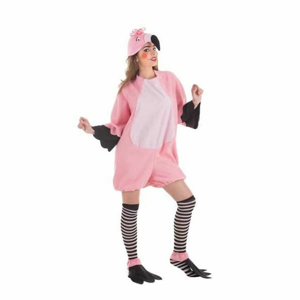 Aikuisten asut Vaaleanpunainen flamingo (4 Kappaletta) - M/L