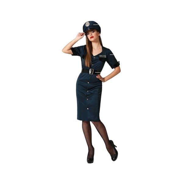 Aikuisten asut Sininen Poliisi Nainen - XS/S