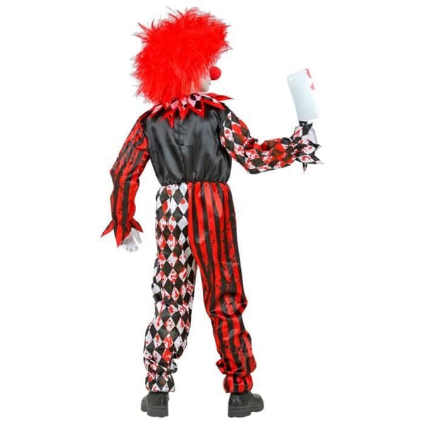 Barns Halloween skräckclown kostym - video tillgänglig
