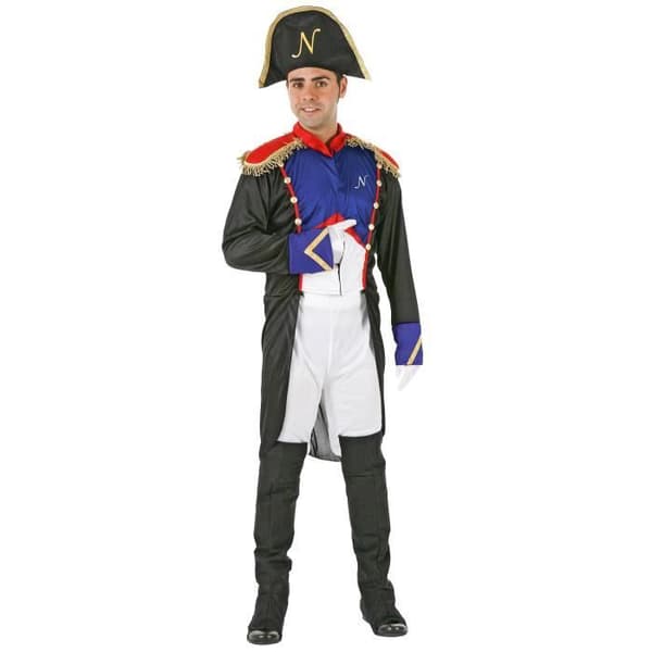Fransk kejsardräkt för män - Färgglad - Svart - Vuxen - Polyester