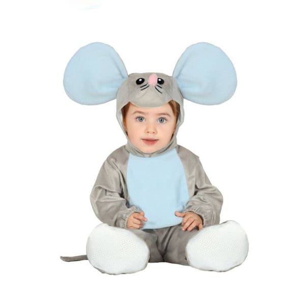 Little Mouse Babydräkt - Djur - Vit - Inomhus - 24 månader - 2 år