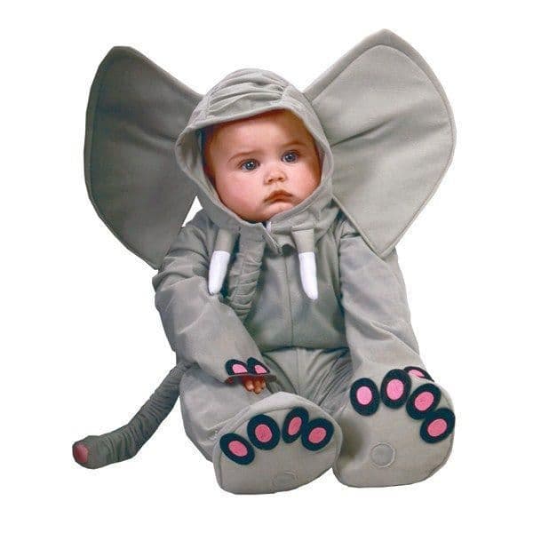 Babyelefantdräkt - MÄRKE - 12/24 månader - Grå - Polyester - Blandat
