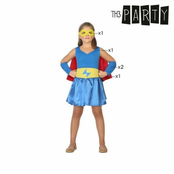 Kostume til børn Superheltinde - 5-6 år