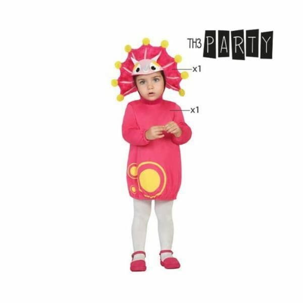 Kostume til babyer Drage Pink - 0-6 måneder