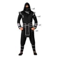 Miniatyrbillede 4 af 6: Kostume til voksne Ninja - M/L