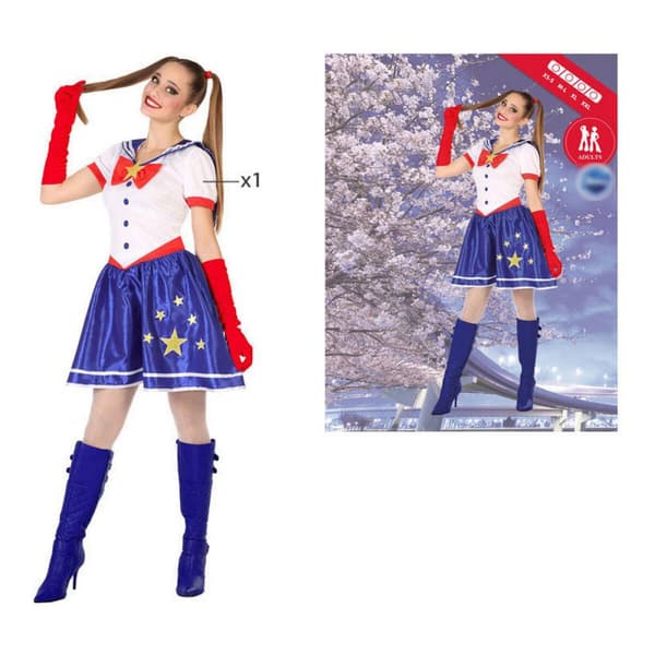 Maskeraddräkt vuxna Sailor Multicolour (1 antal) - XS/S