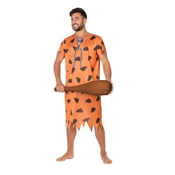 Kostyme voksne Huleboer Oransje (2 Deler) - XL