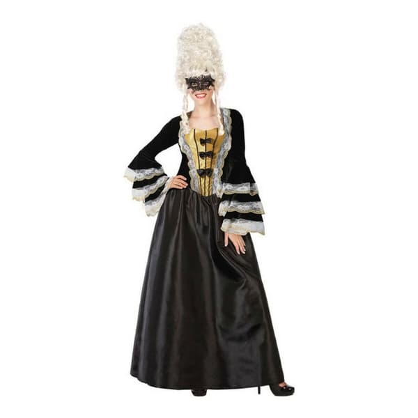 Maskeraddräkt vuxna Svart Kurtisan (1 Delar) - M/L