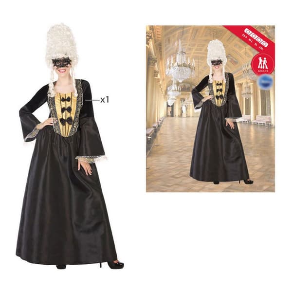 Kostyme voksne Svart Hoffkvinne (1 Deler) - M/L