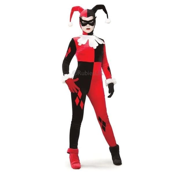 Harley Quinn kostym för kvinnor - Storlek XS - Halloween kostym - Rubiner