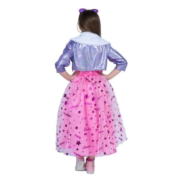 Barbie Diva Princess förklädd klänning - CIAO - Storlek 8-10 år - Röd - Rosa - Barn