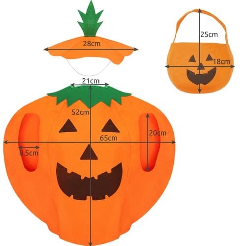 Markeraddräkt för Barn - Pumpa Halloween