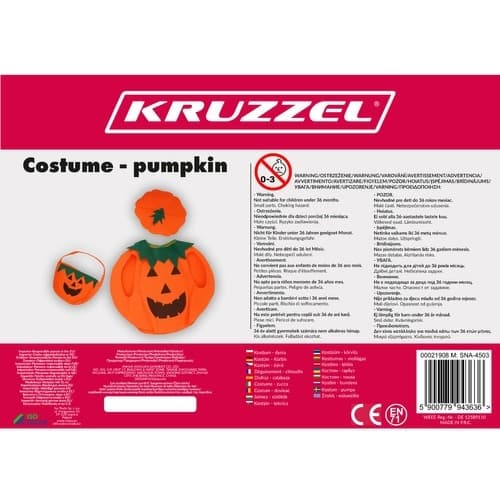 Markeraddräkt för Barn - Pumpa Halloween