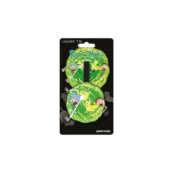 Lugage Tag RICK &amp; MORTY - Portal - Vert