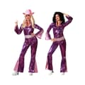 Miniatyrbild 1 av 11: Maskeraddräkt vuxna Fuchsia Disco - M/L