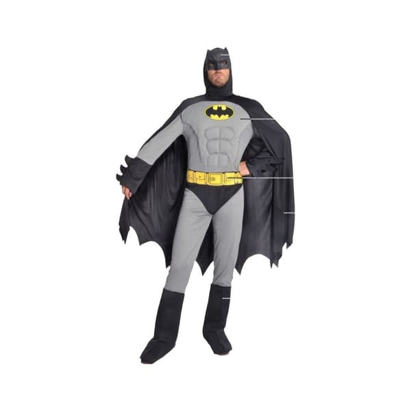 Maskeraddräkt vuxna Grå Batman - L