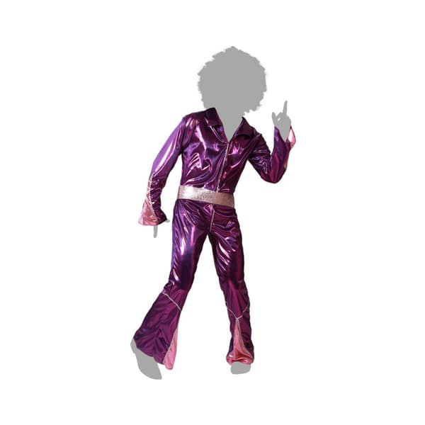 Kostume til voksne Fuchsia Disco - XS/S