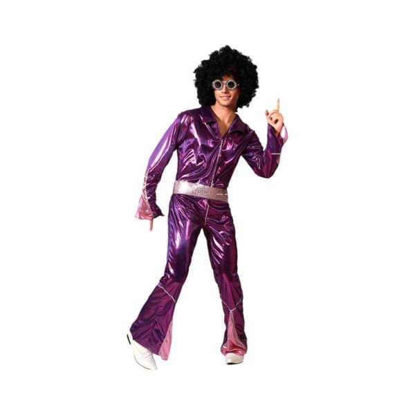 Kostume til voksne Fuchsia Disco - XS/S