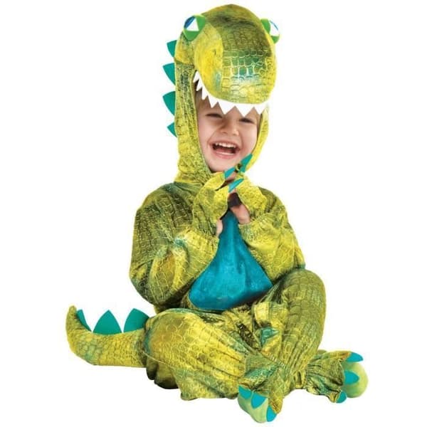GRÖN DINOSAURIEKOSTYM BABY